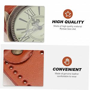Часы-браслет Beaupretty Винтажные Римские Кварцевые Оранжевые synthetic.ua - Фото 1