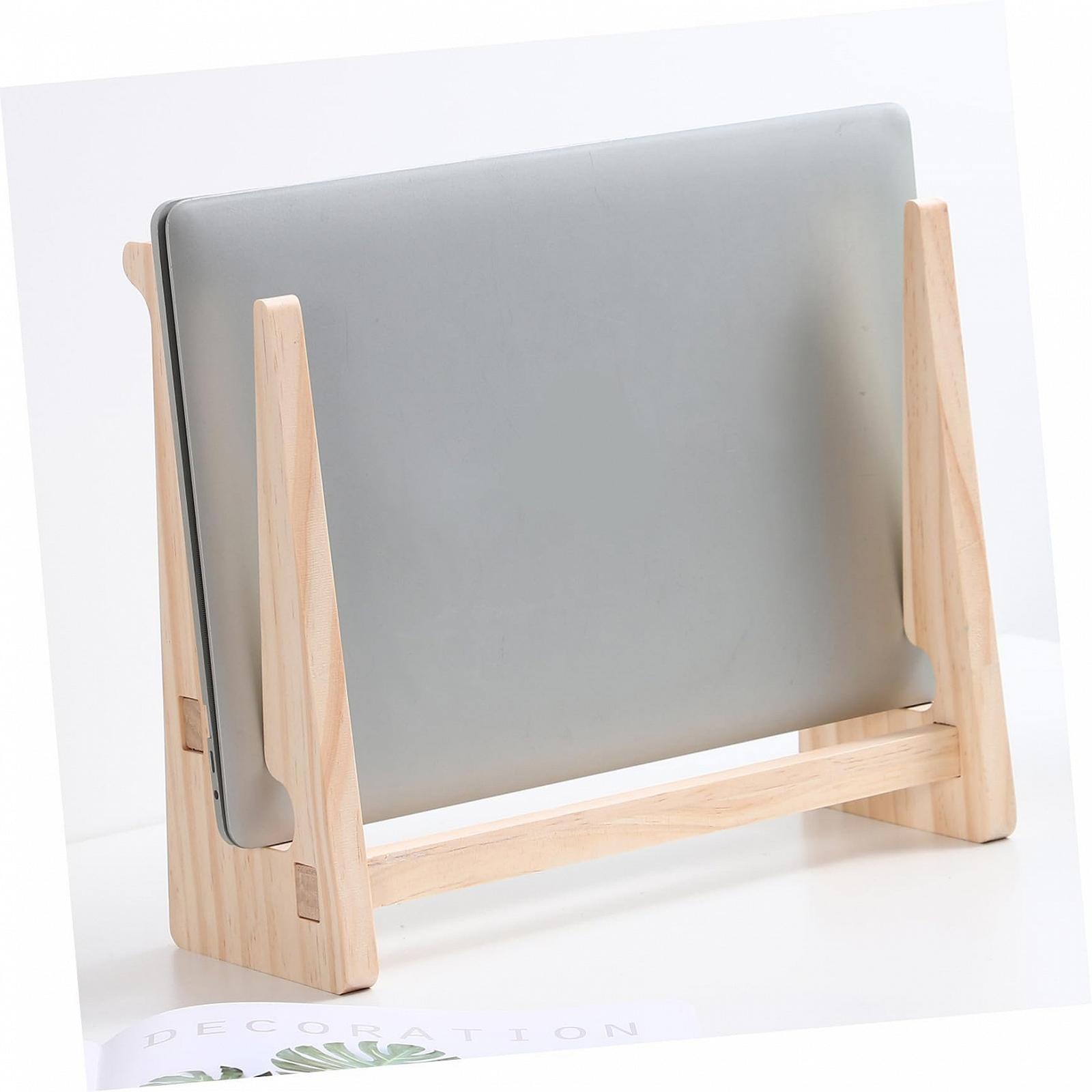 Підставка для ноутбука Дерев'яна підставка для ноутбука з циркуляцією повітря Стабільний настільний органайзер, фото №7