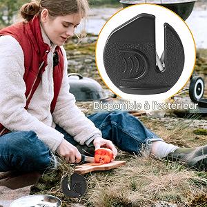 Ручная мини-точилка для ножей и ножниц V-образная для кухни synthetic.ua - Фото 1