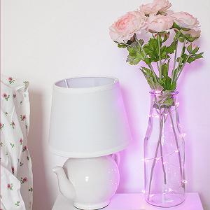 Мікро гірлянда Lights4fun 20 LED на батарейках synthetic.ua - Фото 1