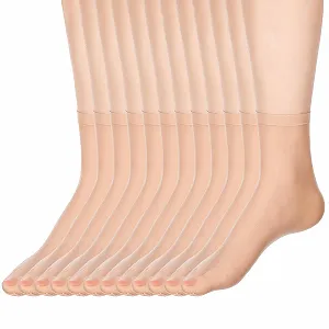 Шкарпетки Нейлонові Жіночі (6 пар) Еластичні Розмір 38-42 - Фото 1