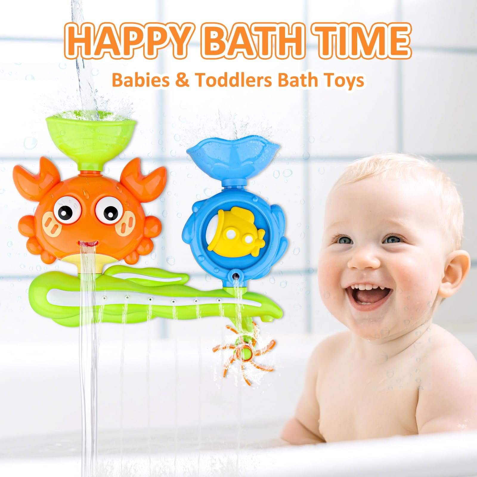 Игрушка для ванны Крабовая Водяная с присоской, фото №2