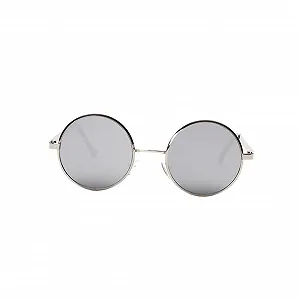 Солнцезащитные очки Круглые PACKOVE Металлическая оправа Зеркальные линзы UV400 synthetic.ua - Фото 1