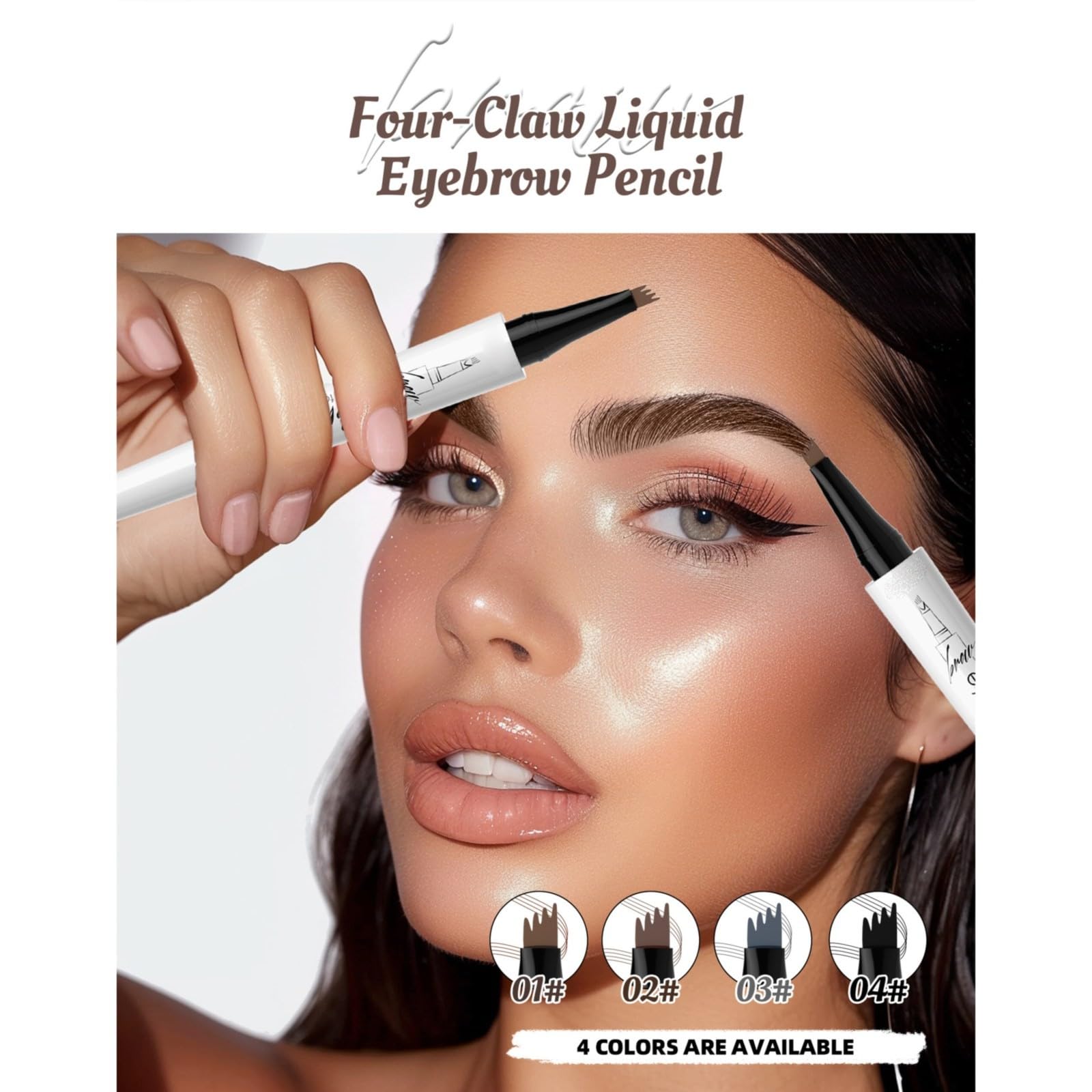 Карандаш для бровей Vierzackiger с резным узором и стойкой не размазывающейся формулой, 1 мл, цвет D, фото №5 Карандаш для бровей Vierzackiger с резным узором и стойкой не размазывающейся формулой, 1 мл, цвет D, фото №5