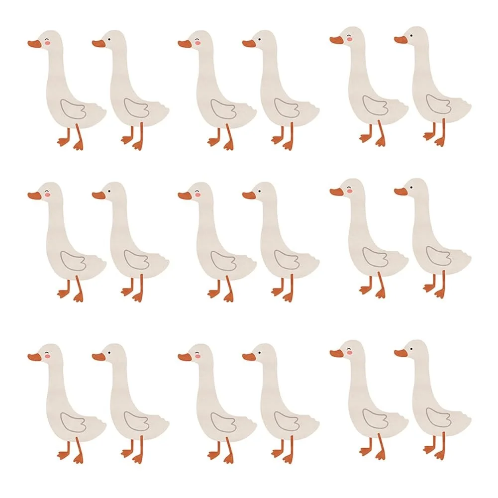 Наклейка на стіну Гуси та качки Водонепроникна ПВХ Тварини Декор для дитячої кімнати, фото №1