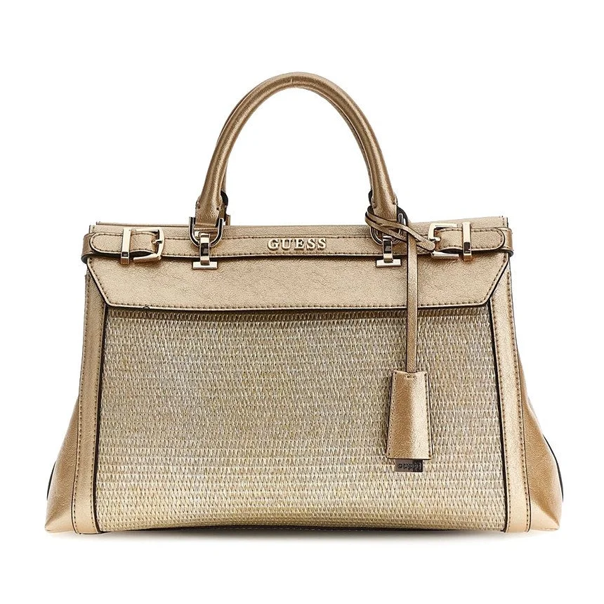 Женская сумка Guess - Sestri Luxury Satchel Золотистый, фото №1