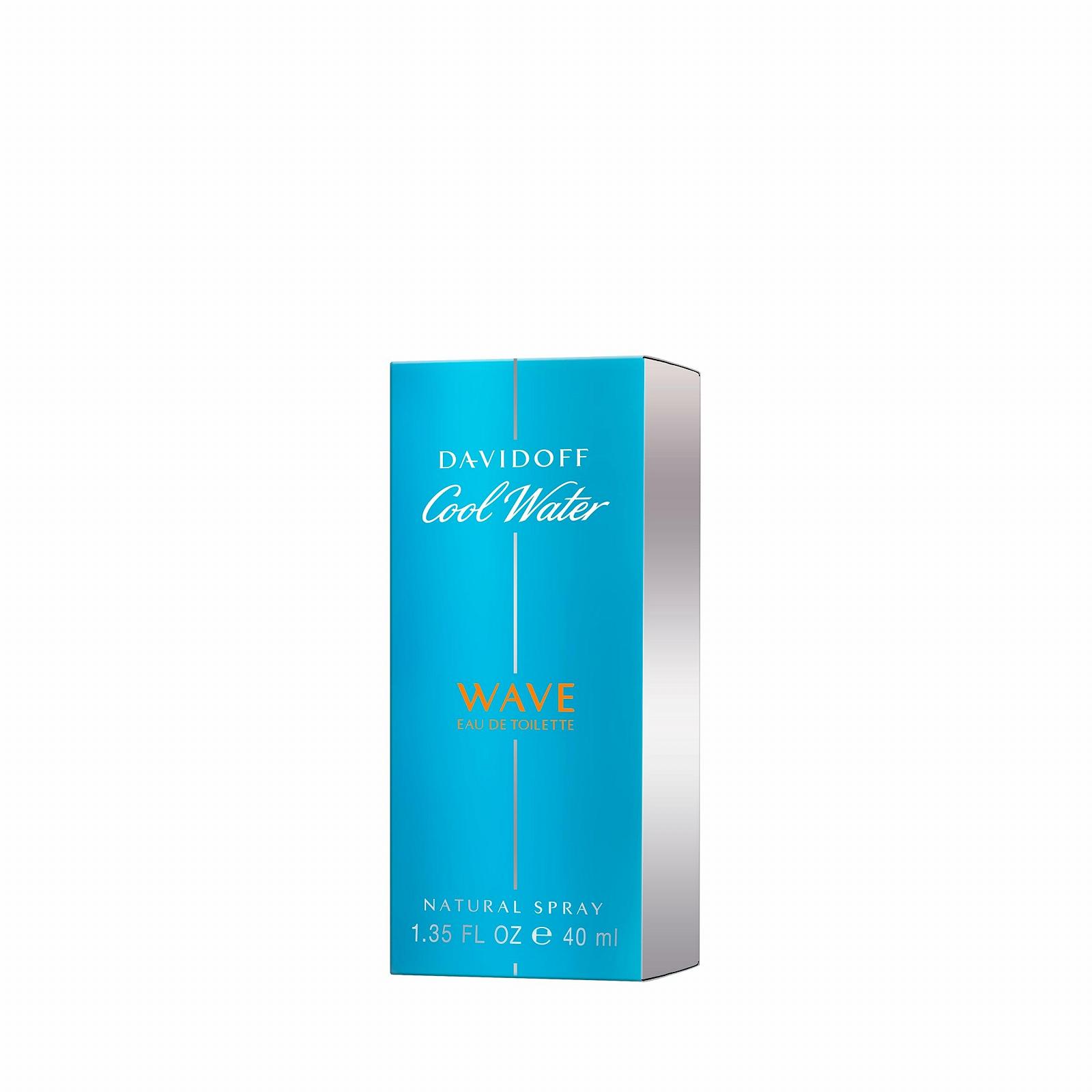 Туалетная вода DAVIDOFF Cool Water Wave Man, свежий древесный аромат для мужчин, 40мл, фото №3