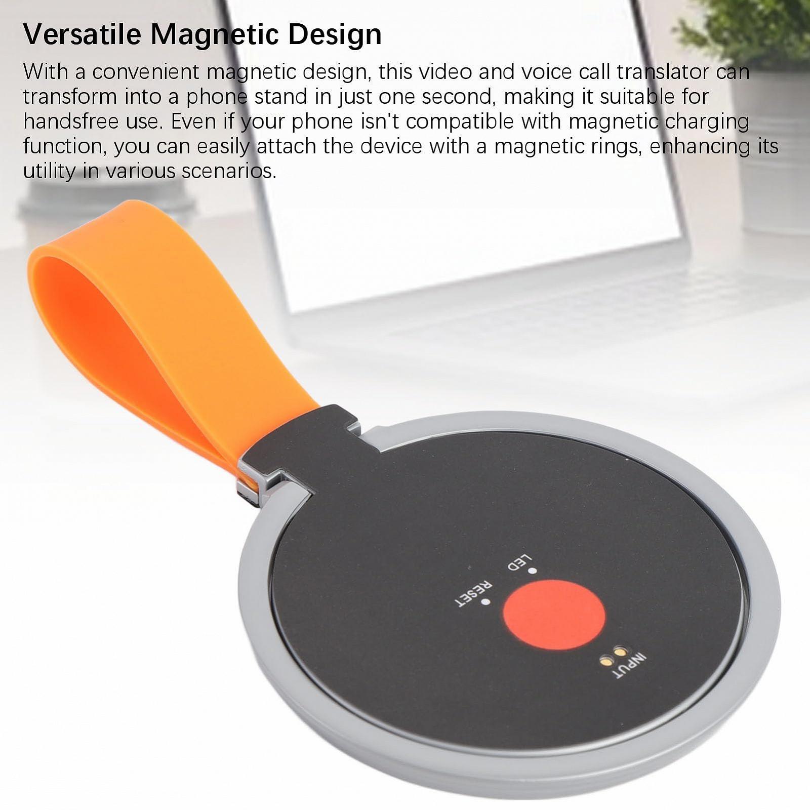 Перекладач відеота голосових дзвінків Багатофункціональний 138+ мов AI Магнітна підставка для телефону, фото №3 Перекладач відеота голосових дзвінків Багатофункціональний 138+ мов AI Магнітна підставка для телефону, фото №3