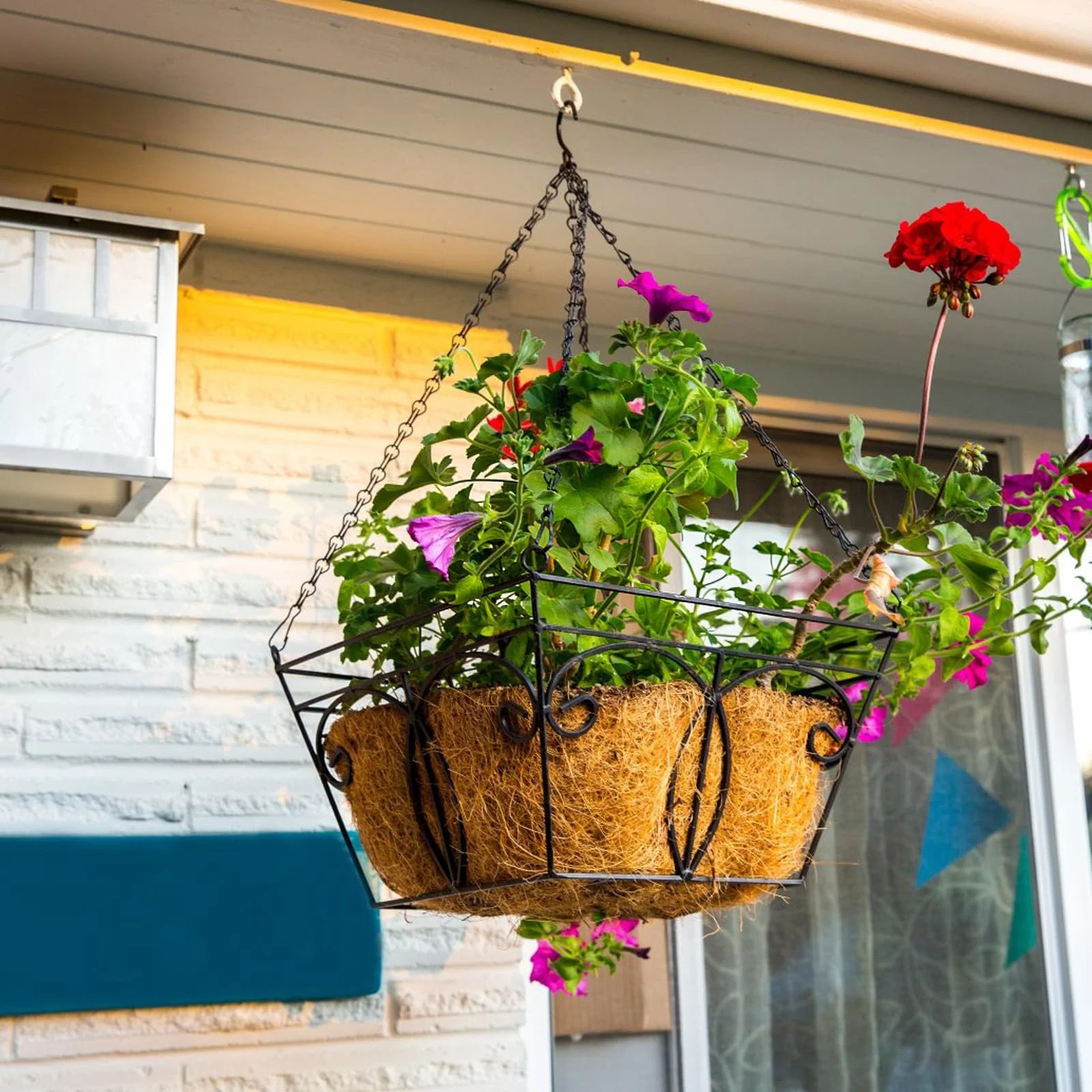 Набір ланцюгів для підвісних кошиків 4 шт. 40 см металеві з S-подібними гачками Чорний, фото №4 Набір ланцюгів для підвісних кошиків 4 шт. 40 см металеві з S-подібними гачками Чорний, фото №4