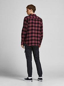 Рубашка Jack & Jones TEDDY OVERLS 12197075 Красный S synthetic.ua - Фото 1