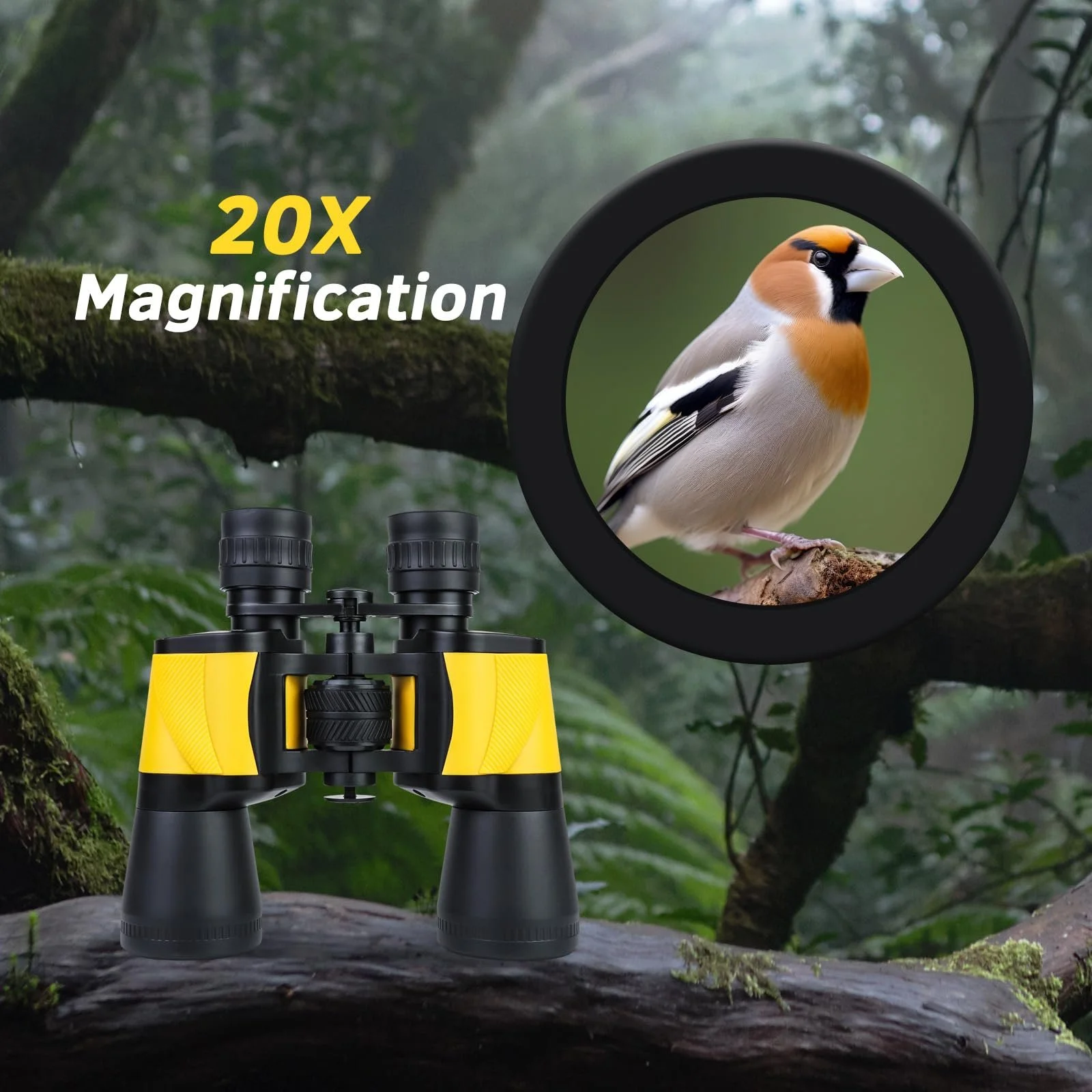 Бінокль 20x50 Professional HD BAK4 FMC Porro Prism, фото №4