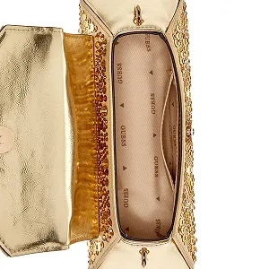 Сумка с клапаном GUESS Beauvoir Top Handle золотой synthetic.ua - Фото 1