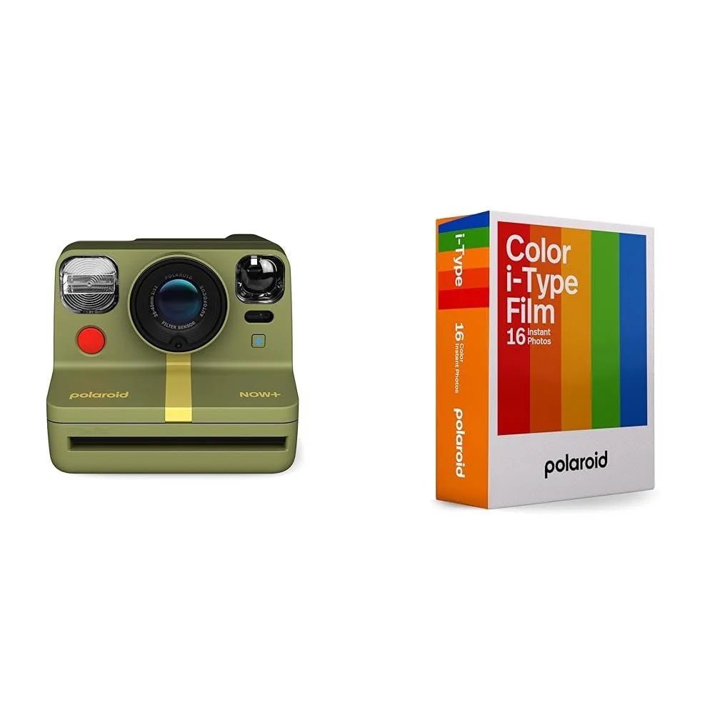 Фотокамера мгновенной печати Polaroid Now+ Gen 2 Forest Green + пленка Colour Film for i-Type Twin Pack, фото №1