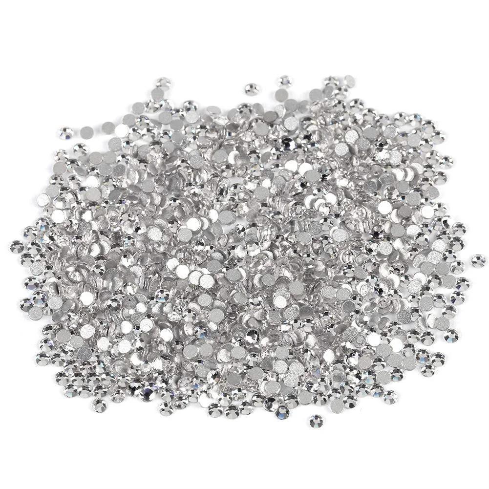 Стразы Стекло Tnfeeon SS3 1.3-1.5 мм, белые, фото №1