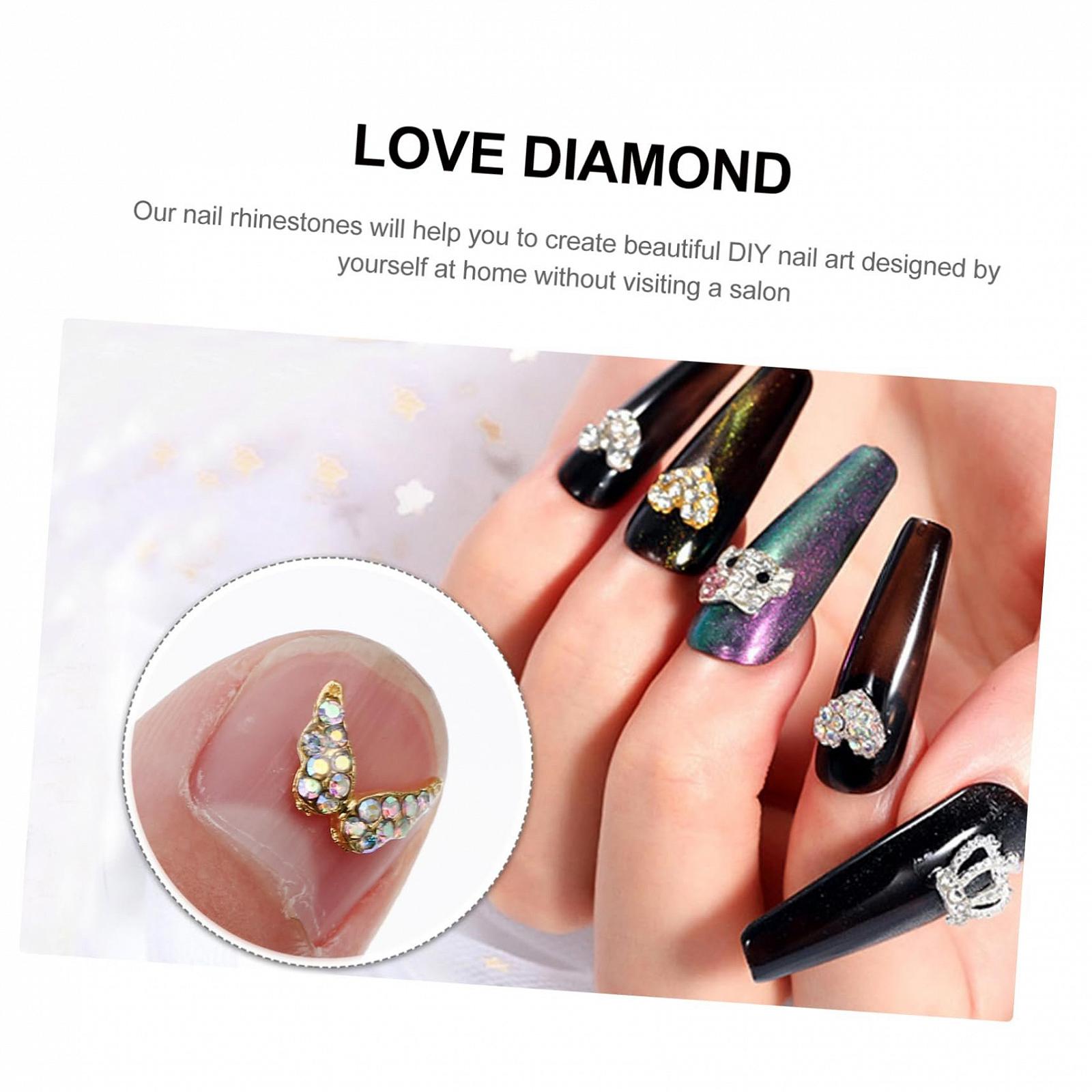 Стрази для нігтів Прикраса для нігтів Серце Beavorty, фото №3