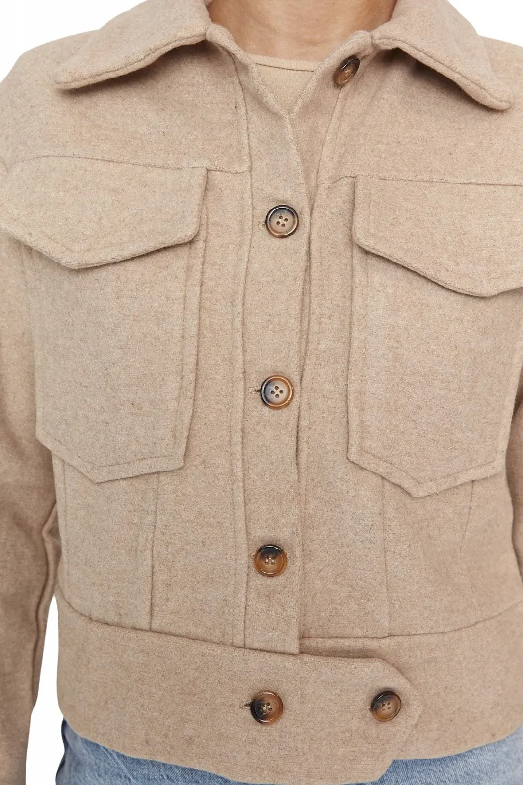 Жакет TRENDYOL Basic Regular однотонный, фото №5 Жакет TRENDYOL Basic Regular однотонный, фото №5