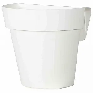 Кашпо EURO 3 PLAST Up з автополивом 25 см Білий - Фото 1