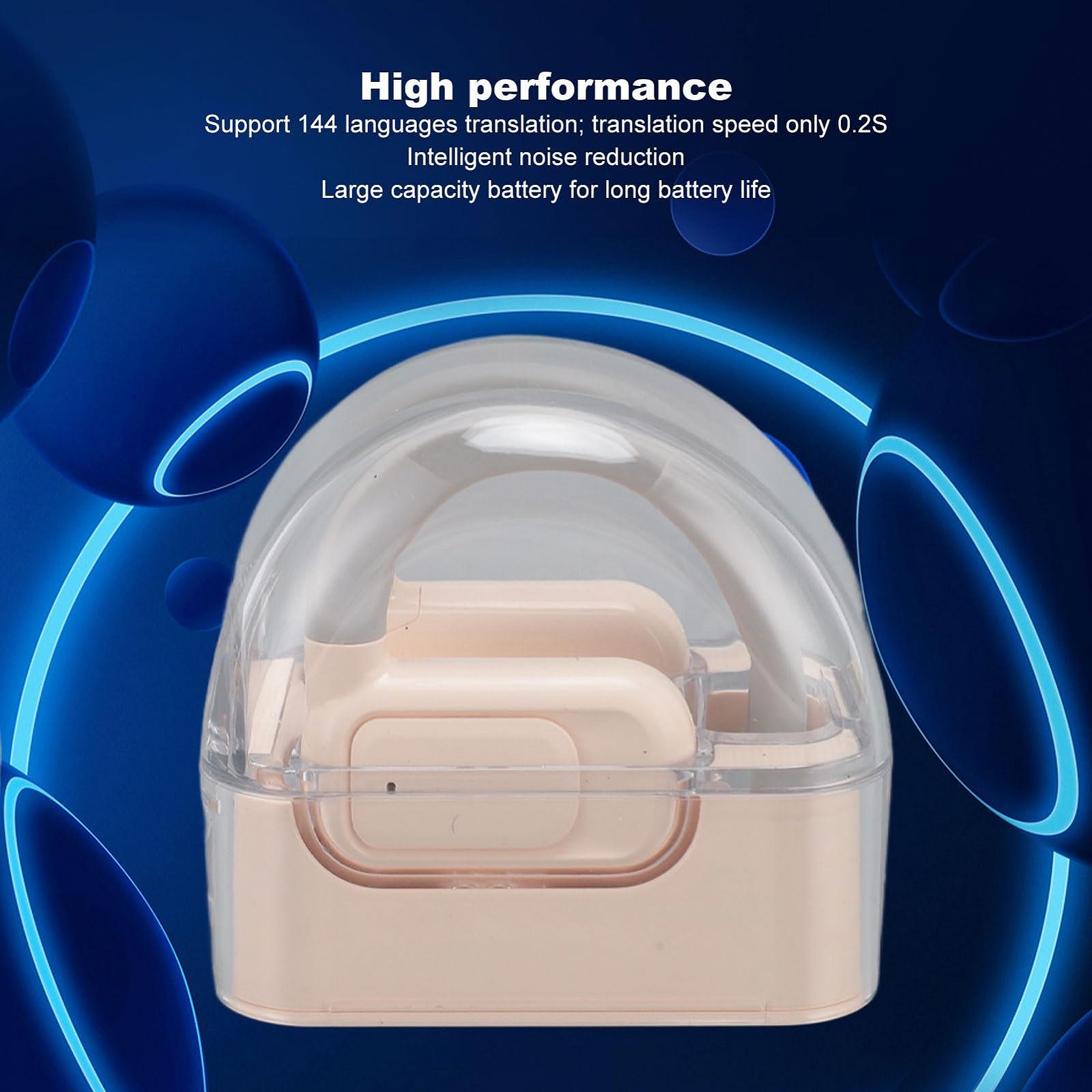 Навушники-перекладачі Goshyda, підтримка 144 мов онлайн, переклад у реальному часі, сенсорне керування, Bluetooth 5.3, фото №6