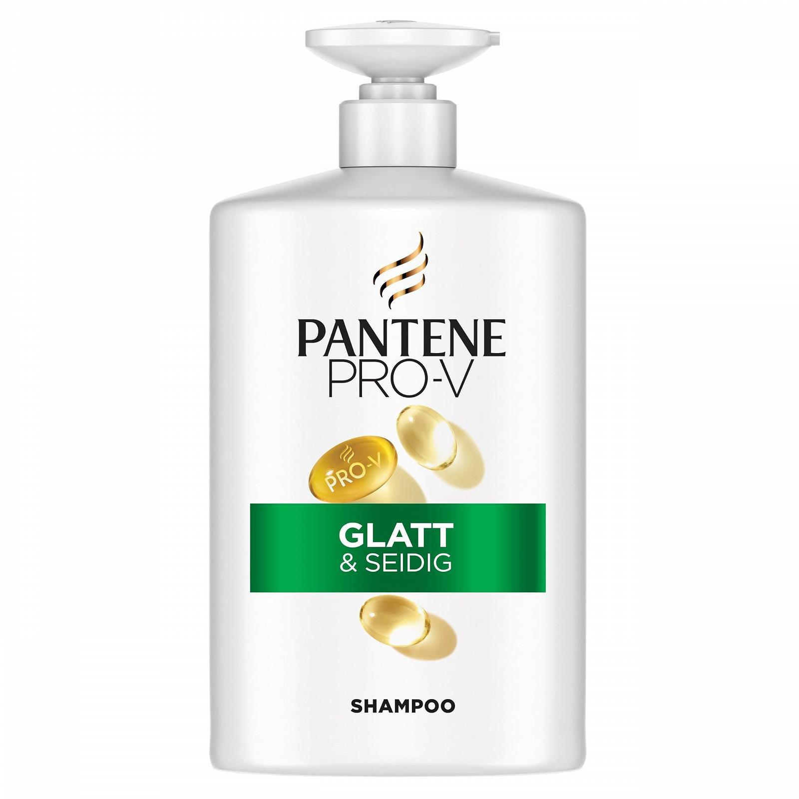 Шампунь Pantene Pro-V Smooth & Silky для кучерявого, тьмяного волосся, 1000 мл, фото №1 Шампунь Pantene Pro-V Smooth & Silky для кучерявого, тьмяного волосся, 1000 мл, фото №1
