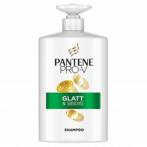 Шампунь Pantene Pro-V Smooth & Silky для кучерявого, тьмяного волосся, 1000 мл - Фото 1