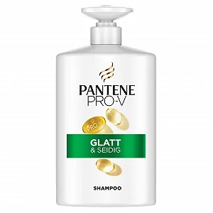 Шампунь Pantene Pro-V Smooth & Silky для вьющихся, тусклых волос, 1000 мл - Фото 1