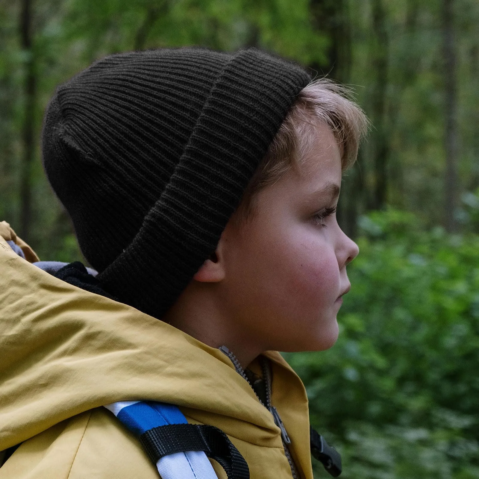 Шапка TUONYIS Вязаная Термошапка Осенняя Зимняя Мягкие манжеты Классическая Изолированная Шерстяная Шапка с конвертами Черный, фото №3 Шапка TUONYIS Вязаная Термошапка Осенняя Зимняя Мягкие манжеты Классическая Изолированная Шерстяная Шапка с конвертами Черный, фото №3