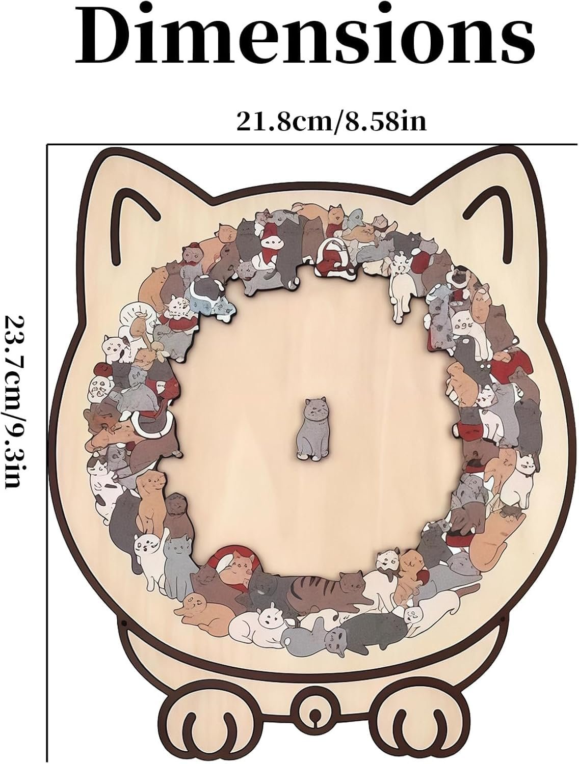Пазл деревянный Cat 135 деталей Morandi, фото №5 Пазл деревянный Cat 135 деталей Morandi, фото №5