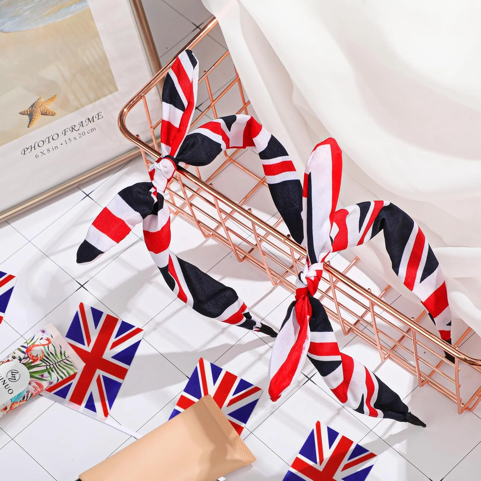 Набір обручів для голови з бантом, фото №4