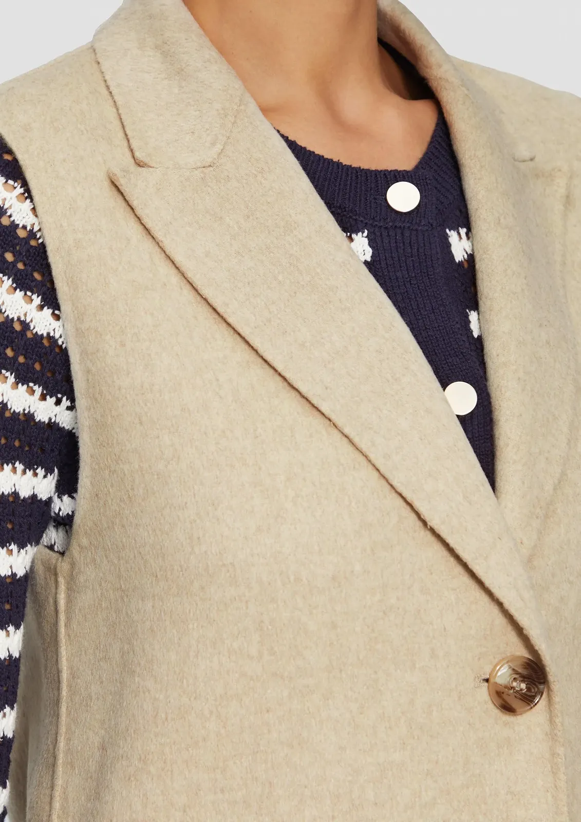 Жилет s.Oliver BLACK LABEL Doubleface вільного крою, фото №3