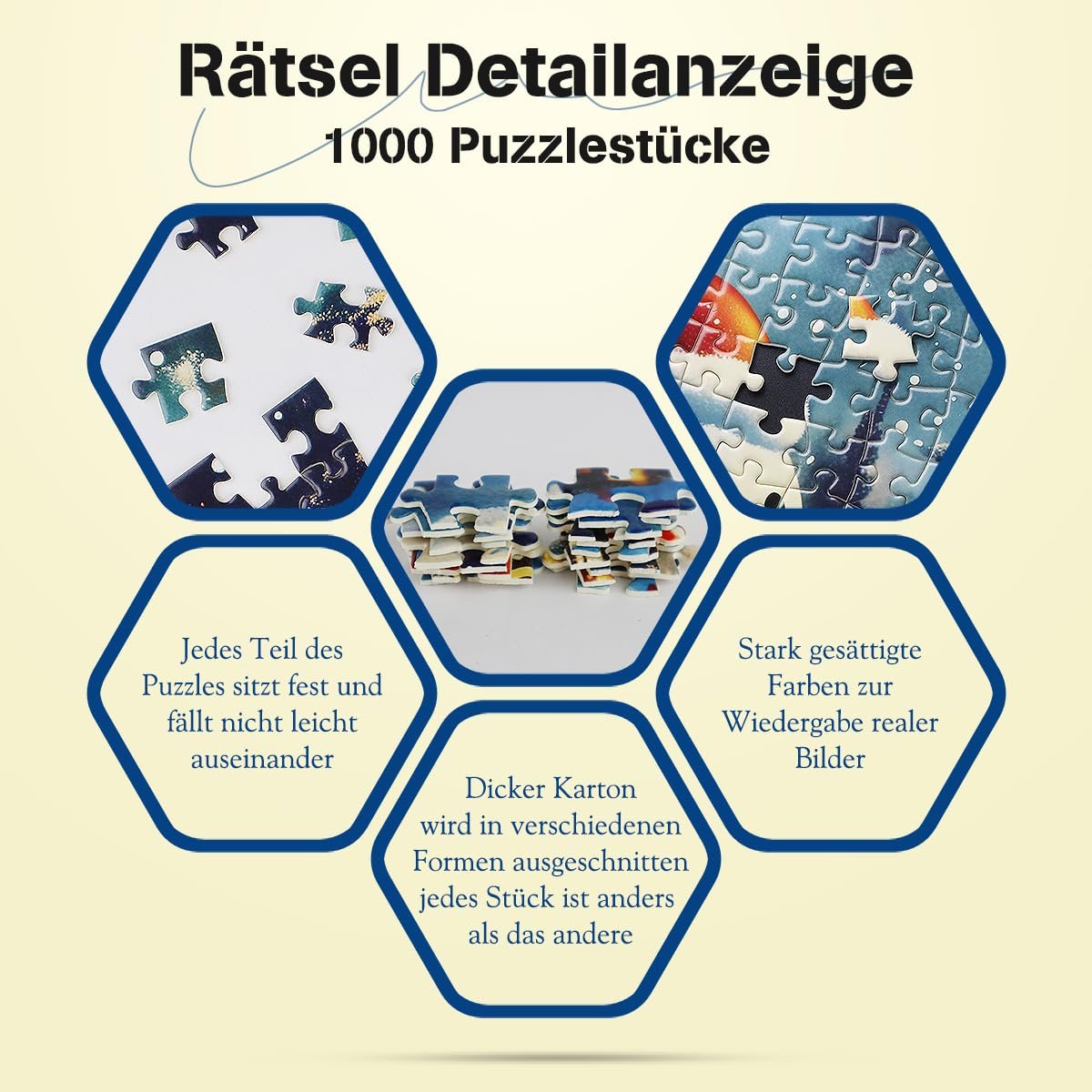 Пазл MISITU Snowman on Christmas Eve 1000 елементів 70 x 50 см, фото №5