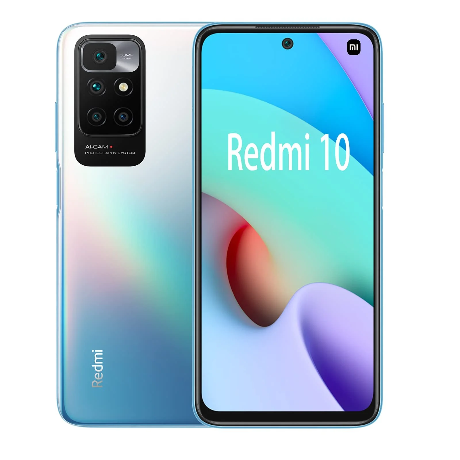 Смартфон Xiaomi Redmi 10 4GB + 64GB 50MP AI Quad Camera MediaTek Helio G88 6,5 дюйма FHD+ DotDisplay Dual SIM Sea Blue, фото №1