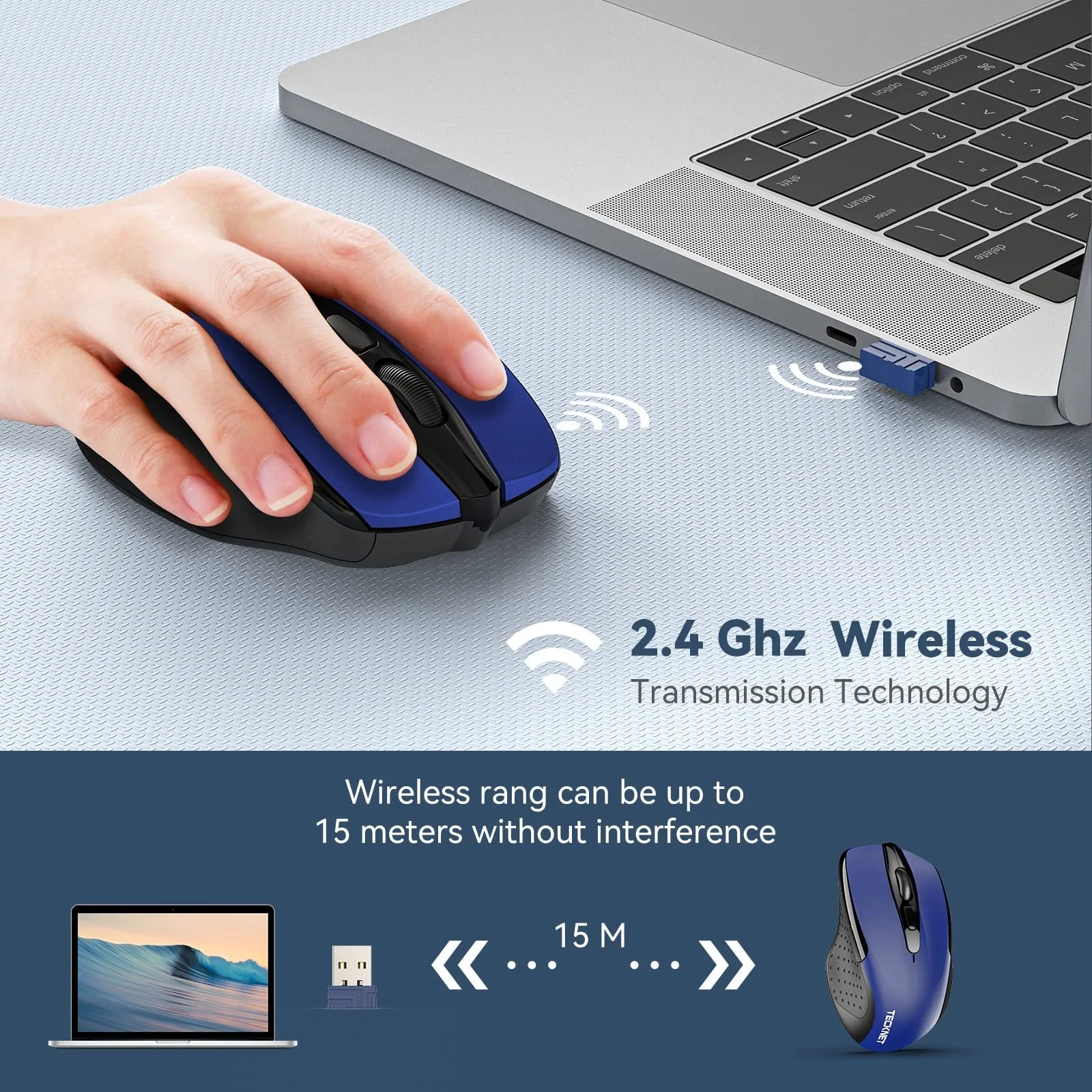 Миша TeckNet Pro 2.4G Truewave Wireless, фото №2 Миша TeckNet Pro 2.4G Truewave Wireless, фото №2