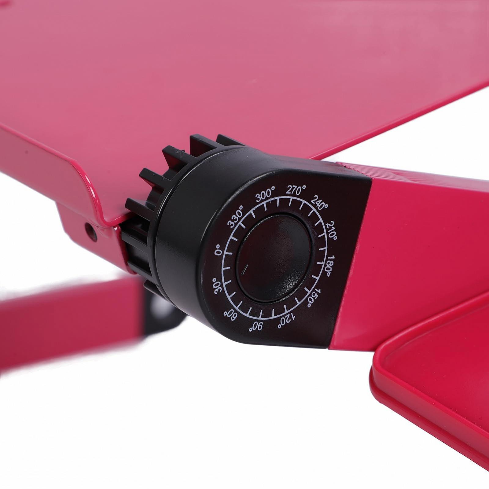 Подставка для ноутбука портативная, эффективная вентиляция, для домашнего стола Розовый, фото №8