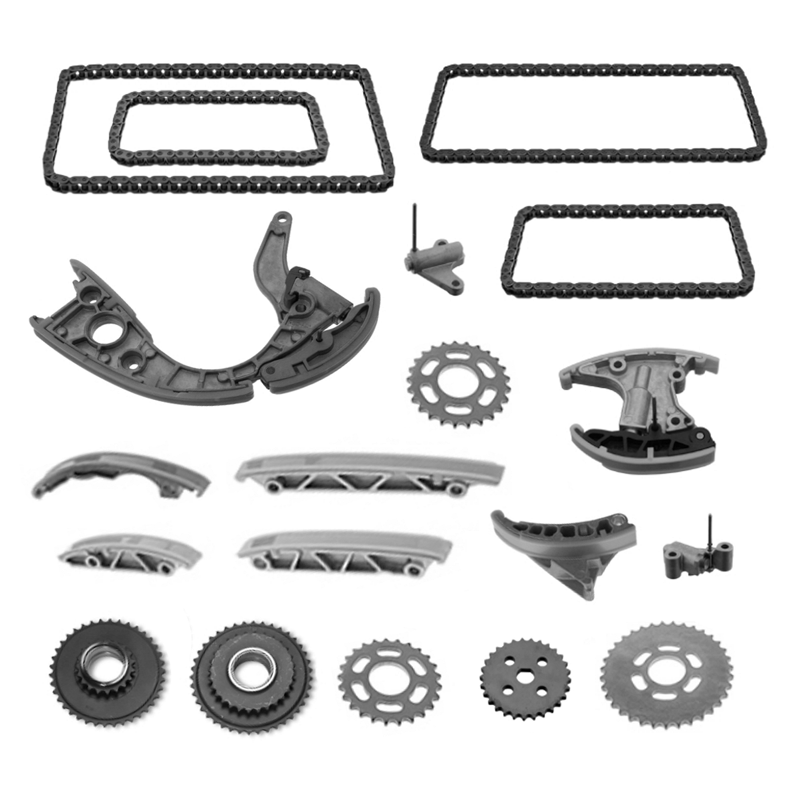 Комплект ланцюга ГРМ PartsTec PTA114-0281 для AUDI лівий правий, фото №1
