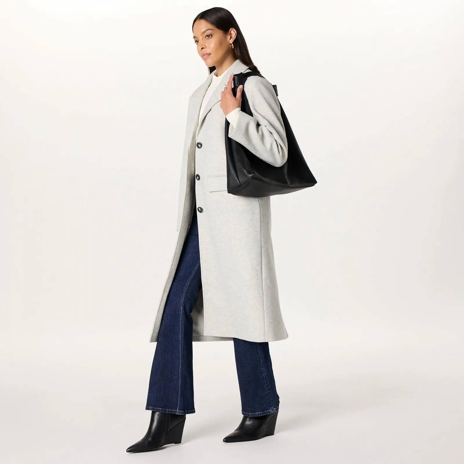 Пальто вільного крою The Drop Liam Жіноче, фото №4