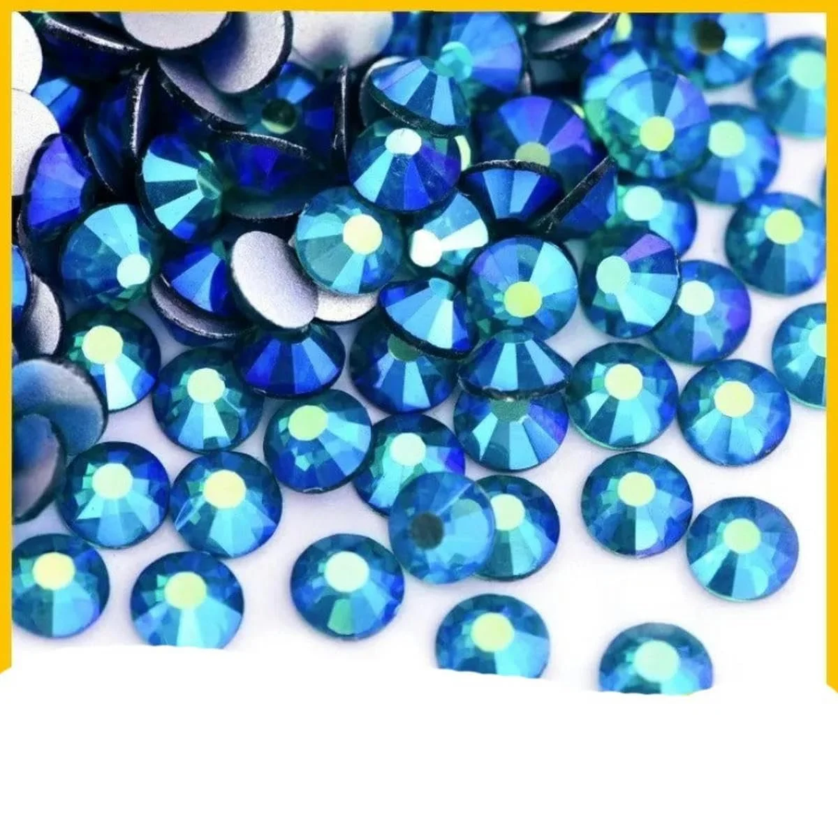 Кришталеві стрази Blaue Serie S 3, 30 штук з блискітками для DIY-нейл-арту, тканини, одягу, блакитні S 3, 1440 штук, фото №4