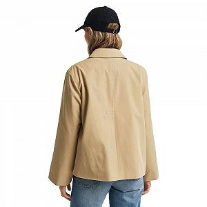 Жіноче коротке пальто GANT з бавовни synthetic.ua - Фото 1