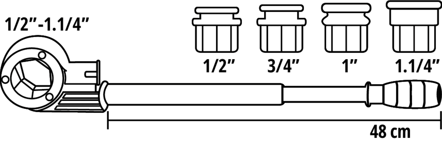 Набір плашок для нарізання різьби труб Rothenberger Industrial Super Cut Червоний, фото №5