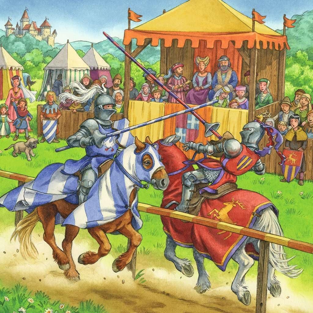 Детский пазл Ravensburger 05150 Рыцарский турнир в Средневековье 3 x 49 элементов от 5 лет, фото №4