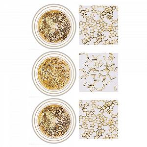 3D Аксессуары для ногтей Металлические Пуговицы для маникюра Луна Звезда Квадратные Заклепки - Фото 1