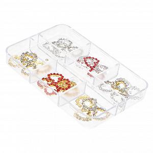 Набор украшений для ногтей со стразами (30 шт.) Сердце Стразы для ногтей Подвески для ногтей в форме сердца Украшения для ногтей в форме сердца Веселые украшения для ногтей для дизайна ногтей Подвеска для ногтей из акрилового сплава - Фото 1