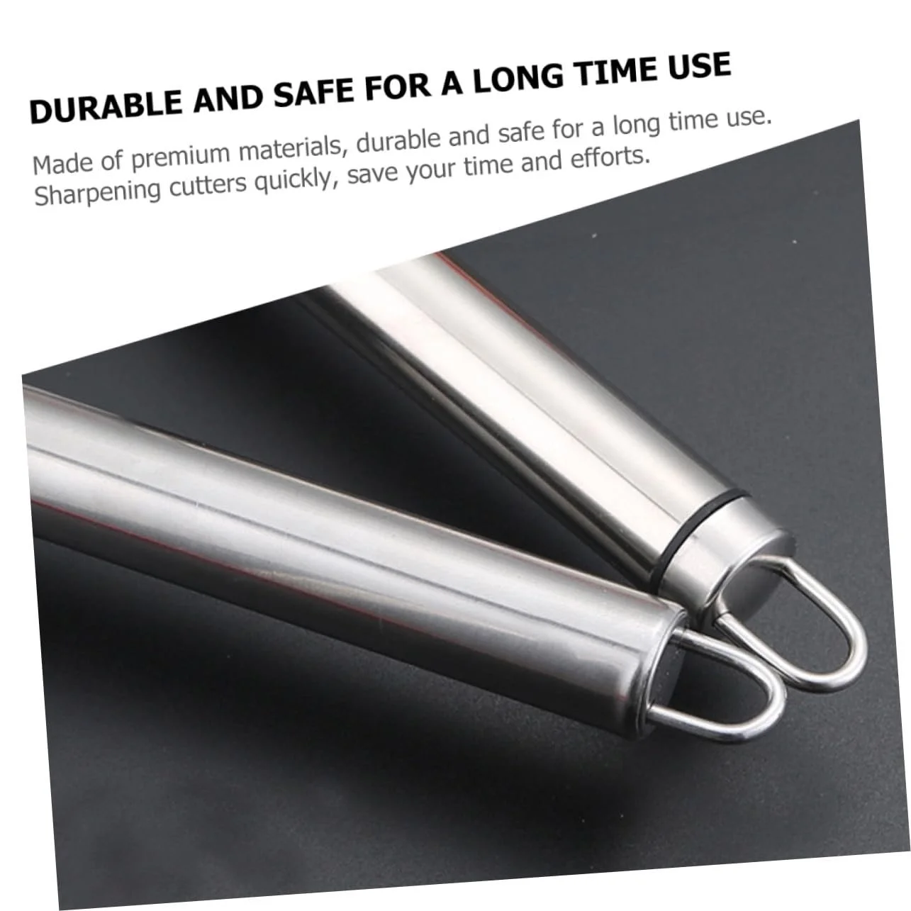 Точилка для кухонних ножів та ножиць Edelstahl ергономічна нержавіюча сталь з петлею для підвішування, фото №9