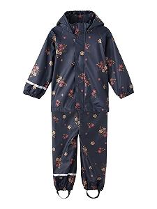 Комплект дождевика для девочек NAME IT Nmfdry Rain Set Flower Fo Noos - Фото 1