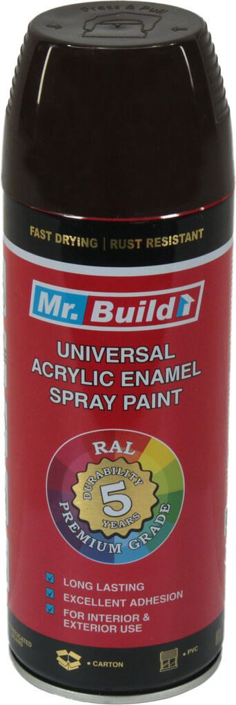 Фарба-спрей Mr Build Темно коричневий 400мл RAL 8017 Mr B 51_8017, фото №1