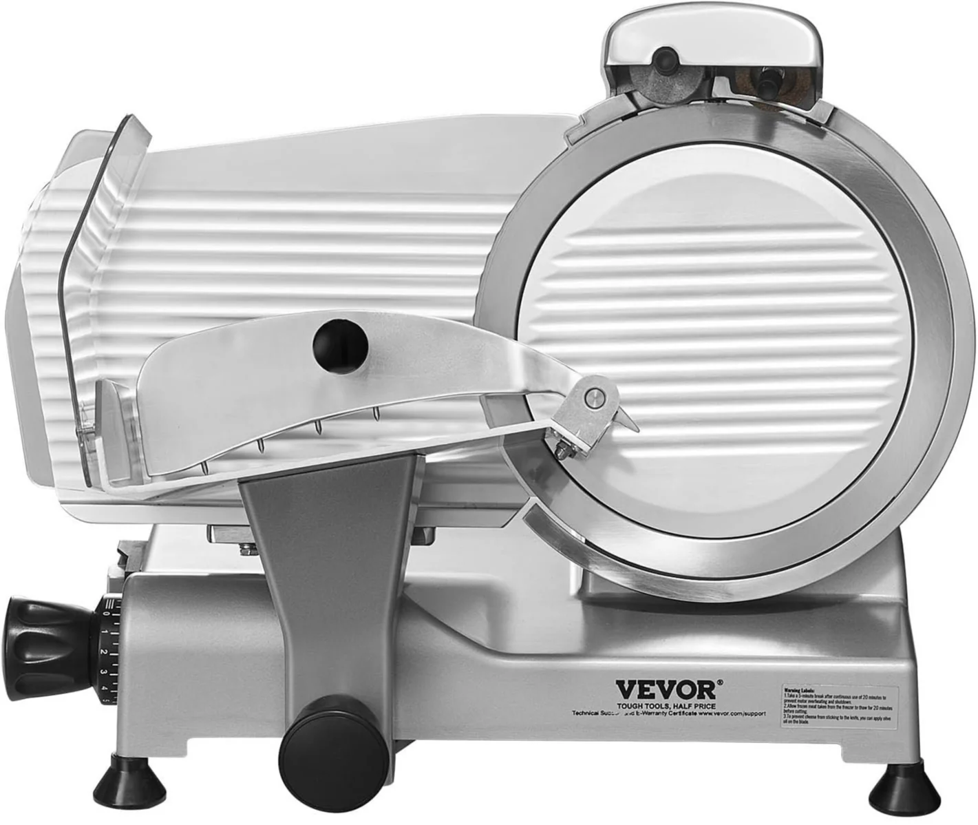 Професійний слайсер для нарізки VEVOR 340 Вт / Ніж 254 мм / Сірий, фото №2 Професійний слайсер для нарізки VEVOR 340 Вт / Ніж 254 мм / Сірий, фото №2