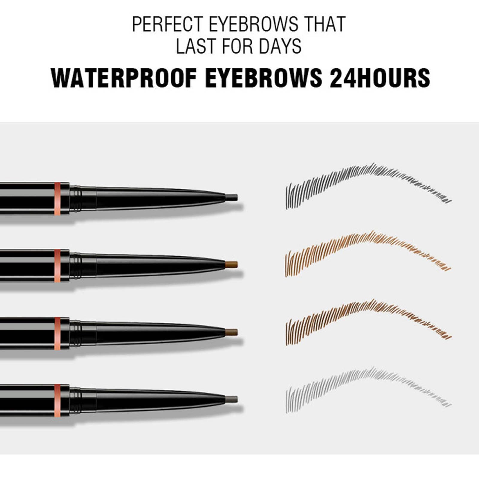 Двосторонній олівець для брів Precision Eyebrow Pencil водостійкий довготривалий, фото №4