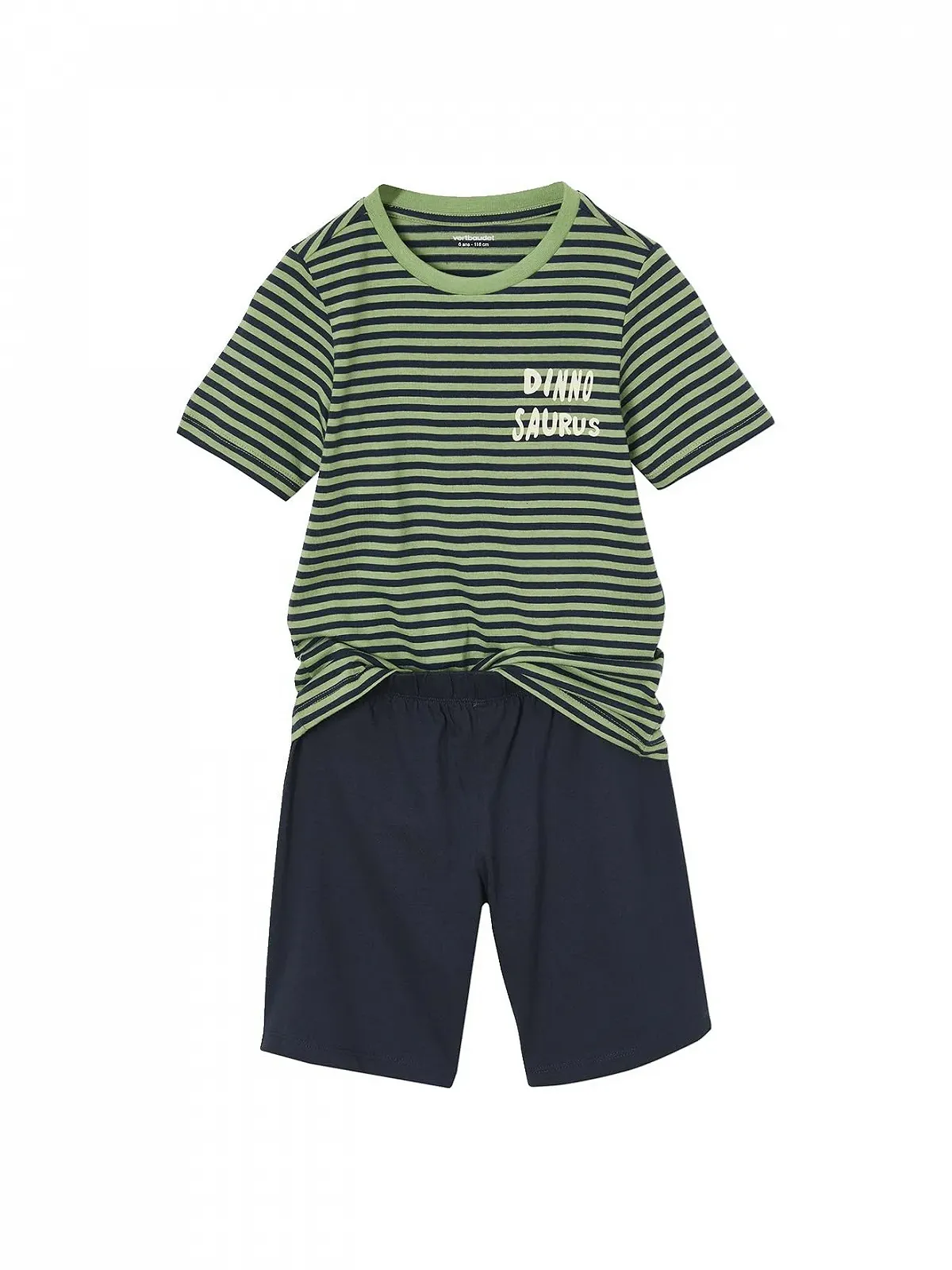 Комплект пижам VERTBAUDET для мальчиков из переработанного хлопка, короткие и длинные, 2 шт, фото №4