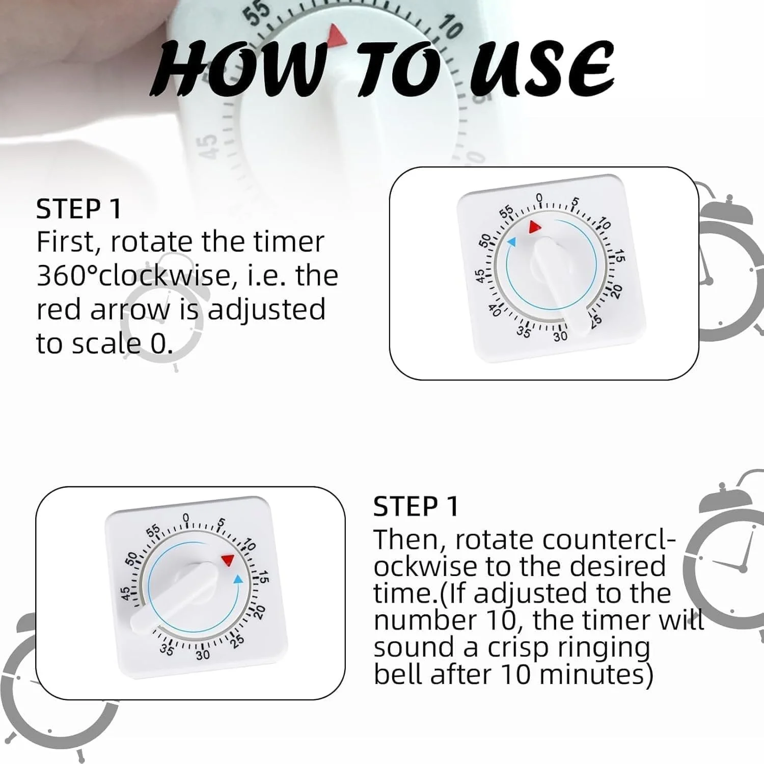 Таймер кухонный Digital Egg Timer 60 минут Громкий сигнал, фото №3
