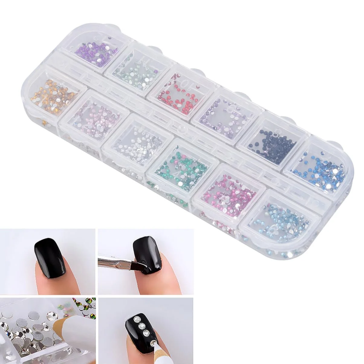 Набір для нігтів зі стразами FOMIYES ., фото №8