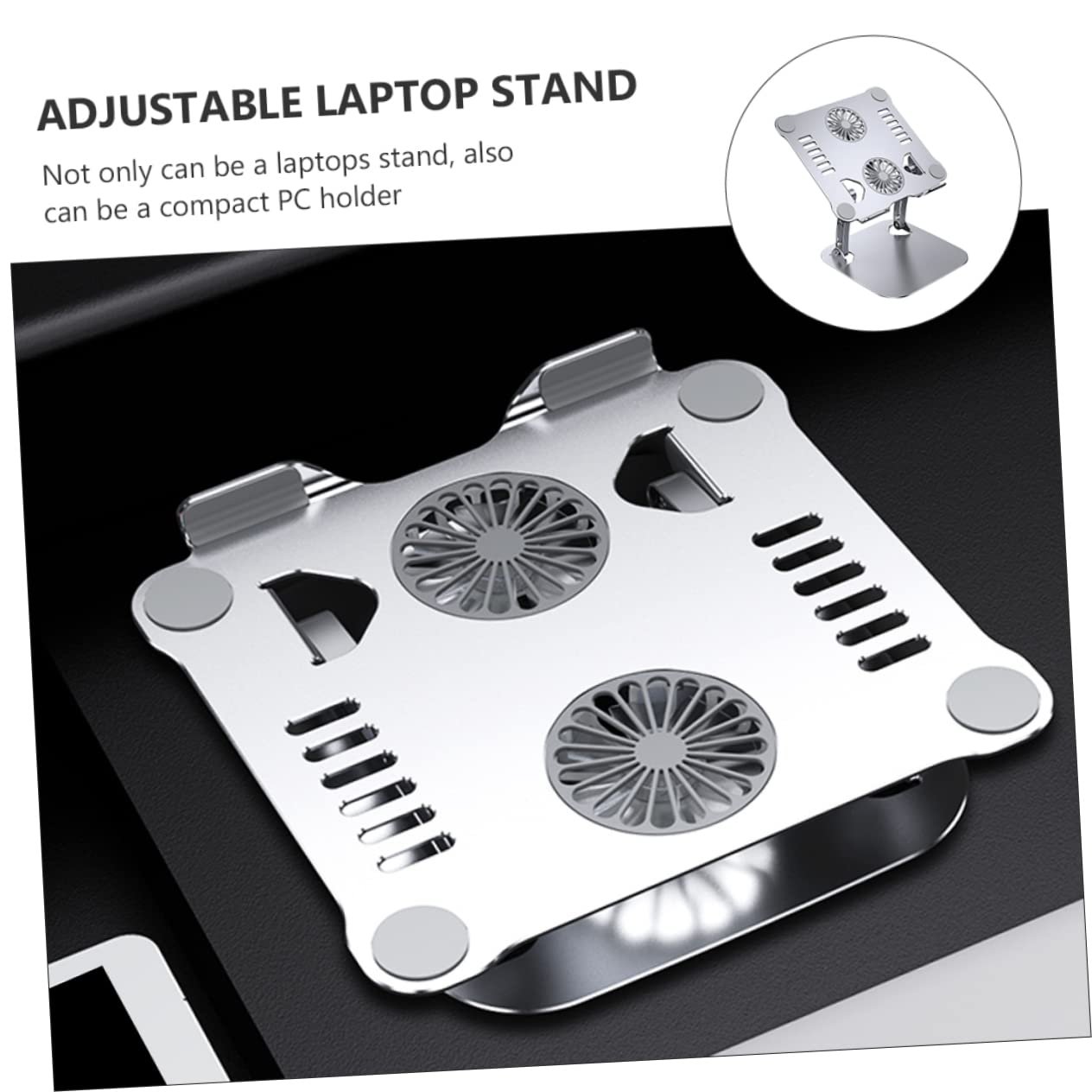 Складная Подставка для планшета с теплоотводом Регулируемая высота для уменьшения болей в спине во время просмотра фильмов Легкая и портативная Простой и элегантный дизайн, фото №9